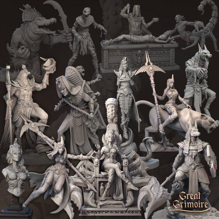 The Road to the Afterlife : Collection : Miniature Resin โมเดลบอร์ดเกม ผลิตตามสั่ง DnD Tabletop Egypt