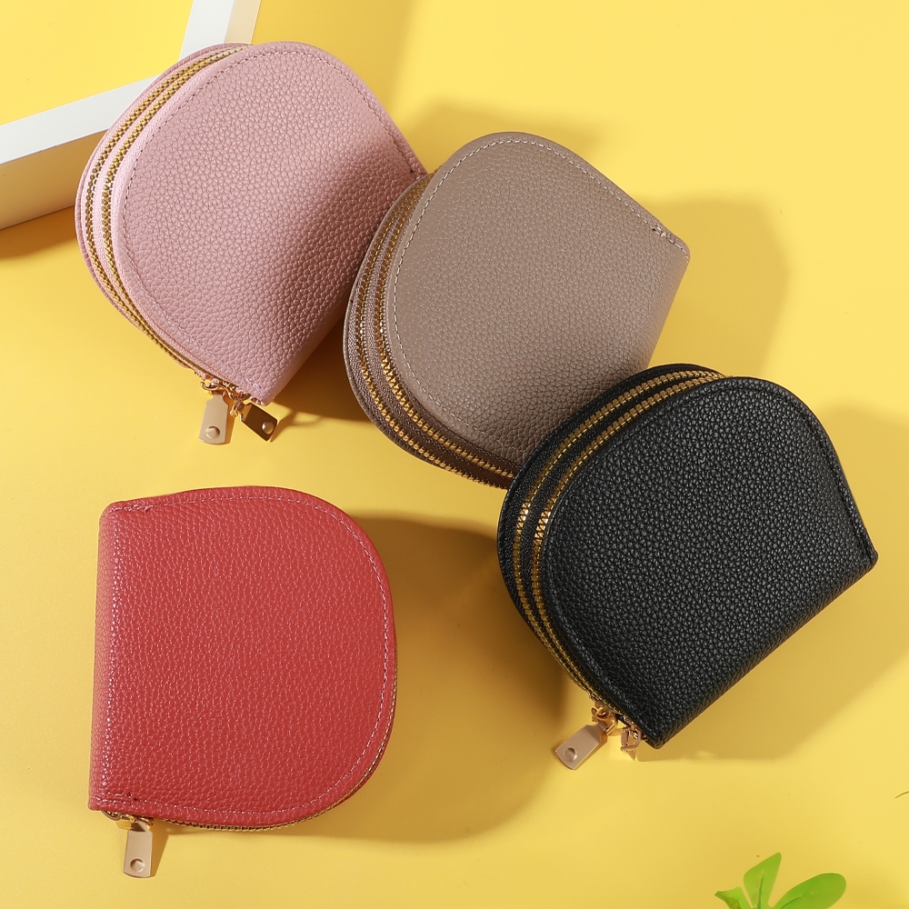B-2922🔥กระเป๋าสตางค์ใบสั้น สีสดใส พกพาสะดวก ขนาดเล็กแบบพกพา พร้อมช่องใส่บัตร แฟชั่นมาใหม่ 9สี