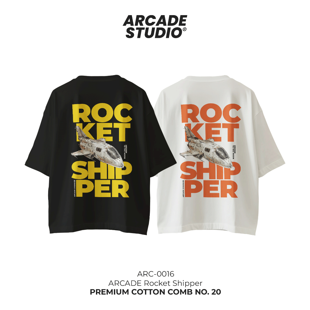 [Pre 4 วัน] ARCADE เสื้อ Rocket Shipper (ARC-0016) Oversize เนื้อผ้า 100% Cotton No.20
