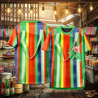เสื้อคอกลม ลาย ไทยแลนด์โอนลี่