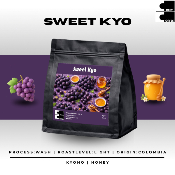 Craft Coffee เมล็ดกาแฟ Sweet Kyo Colombia คั่วอ่อน กลิ่นองุ่นเคียวโฮ, น้ำผึ้ง