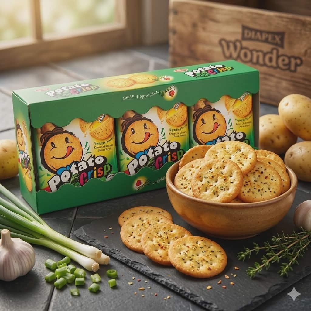 Win2 Potato Crackers Crisp/แครกเกอร์มันฝรั่งบางกรอง/ Win2 Potato Crisp