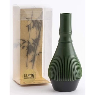 【Made in Japan】 เซ็ตแปรงชงชามัทฉะเรซิน Fugetsu Chasen ทนทาน พร้อมแท่นเก็บ Kusenaoshi