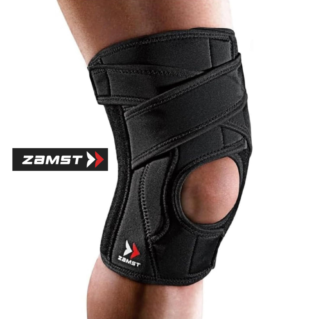 ZAMST EK-5 รองรับปานกลาง/เน้นการยึดตรึง  อุปกรณ์พยุงเข่า ZAMST EK series ให้ความกระชับและการรองรับที่ดีเยี่ยม