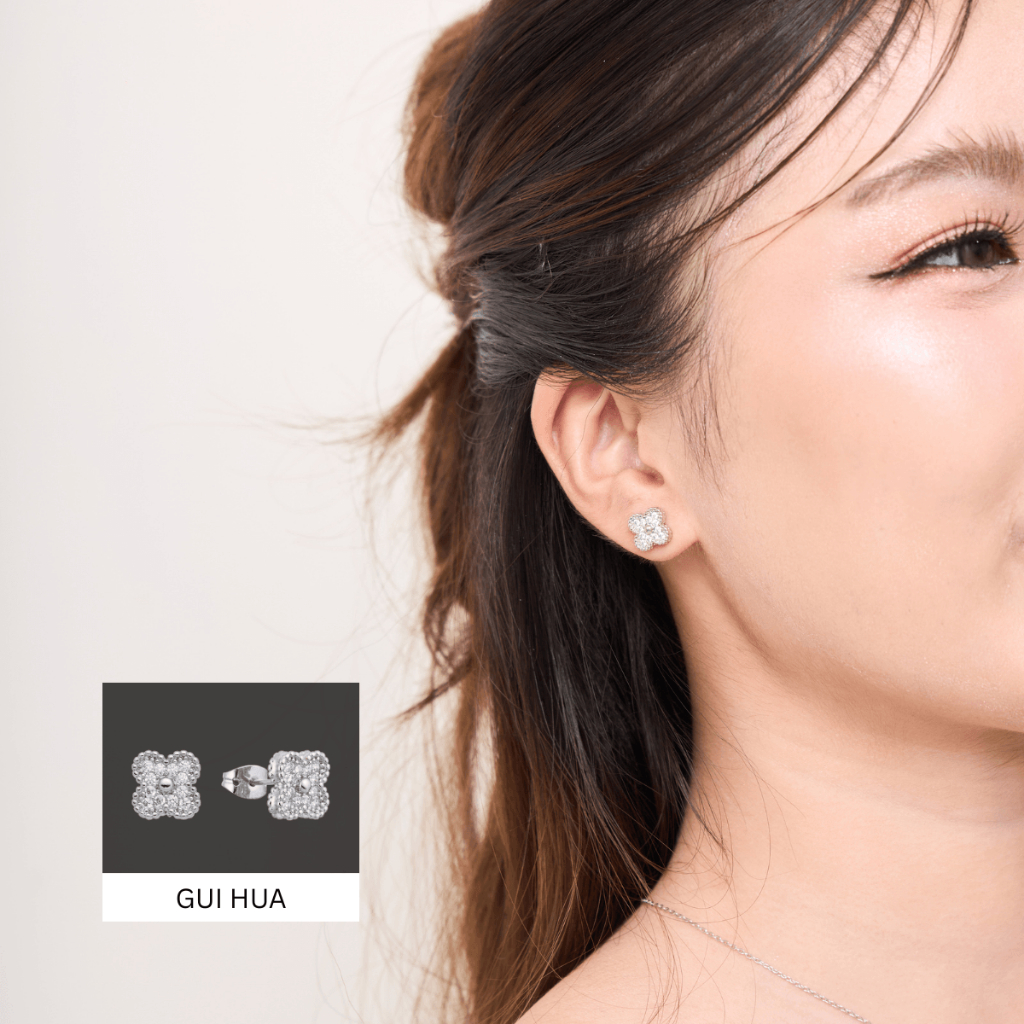 Kind Jewelryต่างหูดอกกุ้ยฮวา