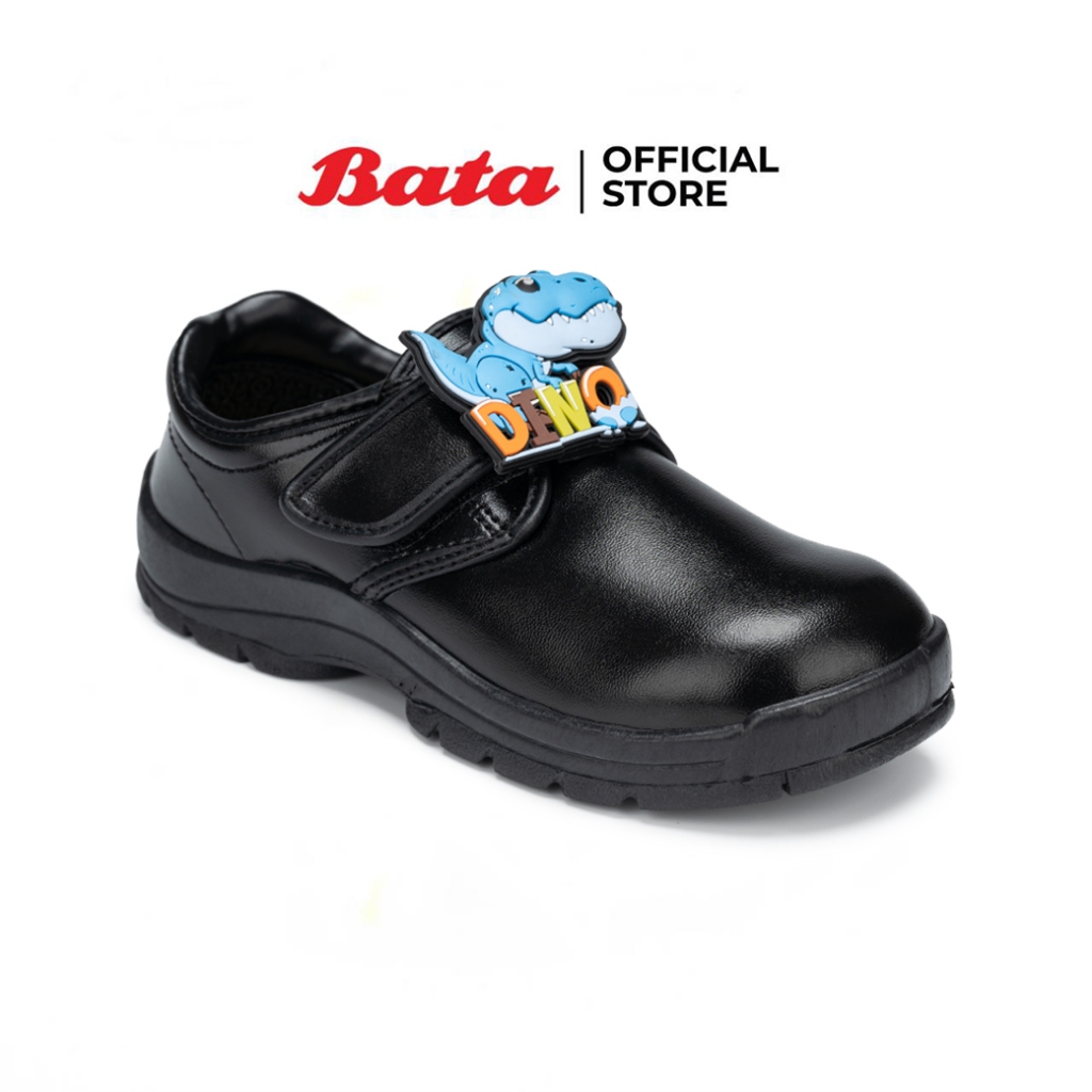 Bata บาจา รองเท้านักเรียน ลายไดโนเสาร์ สำหรับเด็กผู้ชาย รุ่น KIDER_G126 สีดำ รหัส 3419024