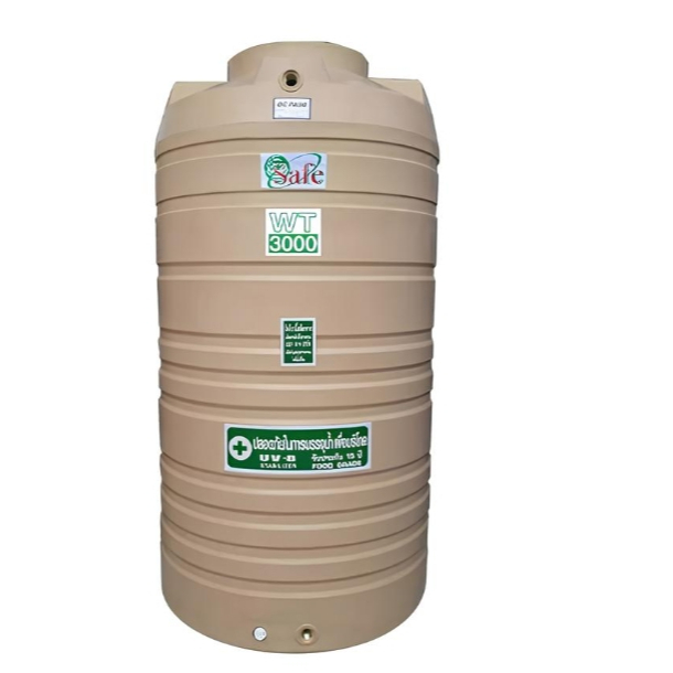 ถังเก็บน้ำบนดินขนาด 2000 ลิตร WT-2000L สีแกรนิตทรายและแกรนิตเทา USA