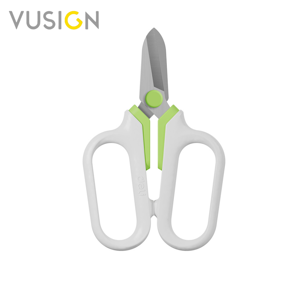 Vusign กรรไกร กรรไกรตัดแต่งกิ่ง ใบมีดสแตนเลสคู่ ทนสนิม มาพร้อมด้ามจับกันลื่น อุปกรณ์ทำสวน Scissors