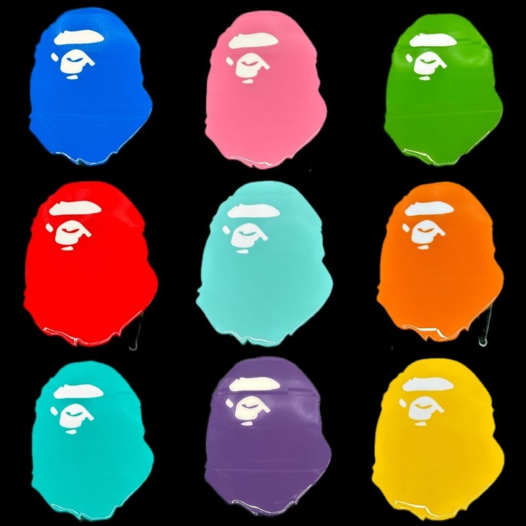 เก้าอี้ลาย APE เรซิ่นเงา | งานแฮนด์เมด สไตล์สตรีท แต่งห้อง/ร้าน