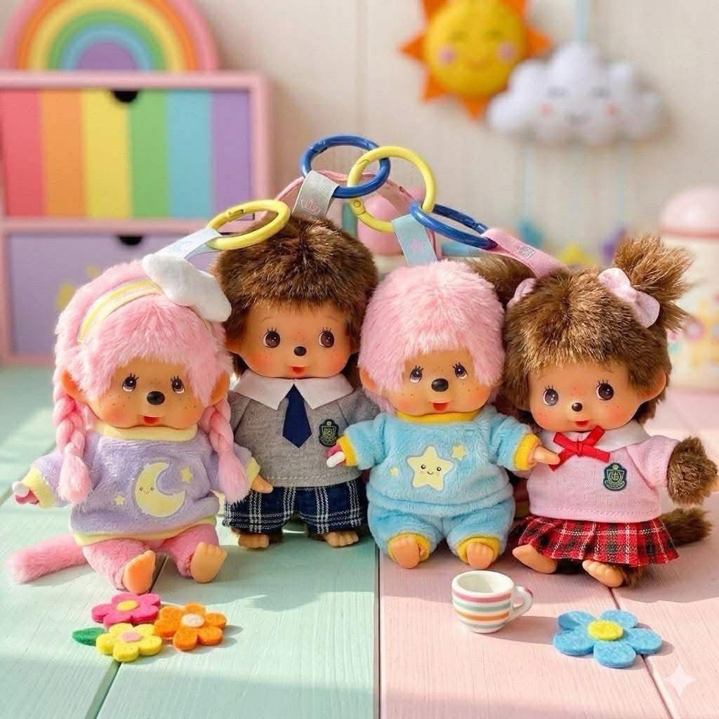 🌈🇯🇵 พร้อมส่งค่ะ! Monchhichi พวงกุญแจ/ตุ๊กตาม่อนชิชิ ของใหม่ป้ายห้อยทุกตัวค่ะ