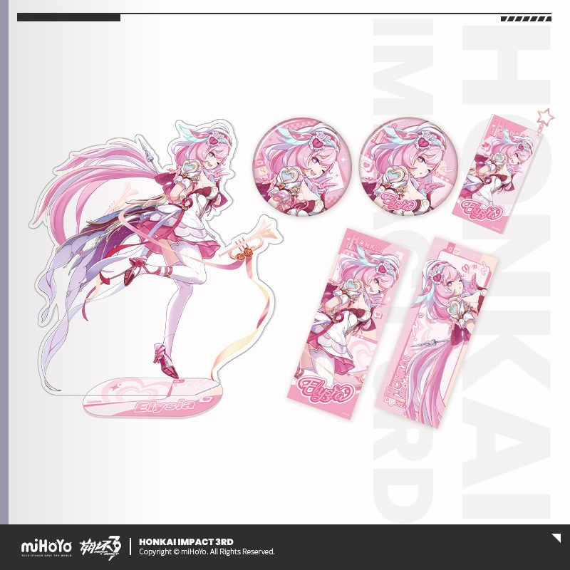 [ พร้อมส่ง / Official ] Honkai Impact 3rd Hi ♪ Love Elf ♥ Elysia - Badge / Standee ฮงไค อิมแพค HI3 เ