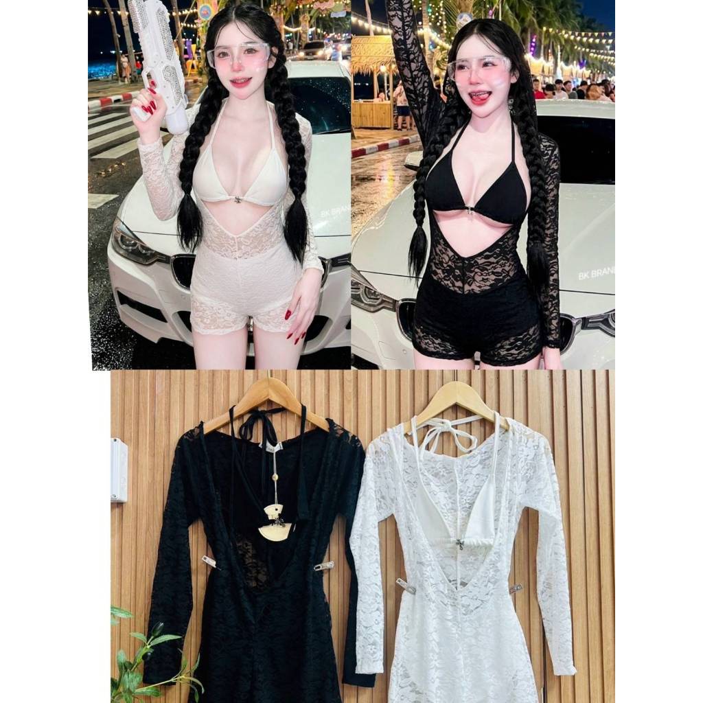 >>BK BRAND<< BK 73543  ได้งานถึง 3 ชิ้น จั๊มแขนยาว บรา กางเกงคุ้มสุดๆไปเลย