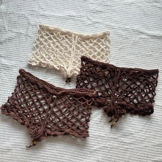 sandy beach Pants 🌴 | กางเกงถักโครเชต์ตาข่าย