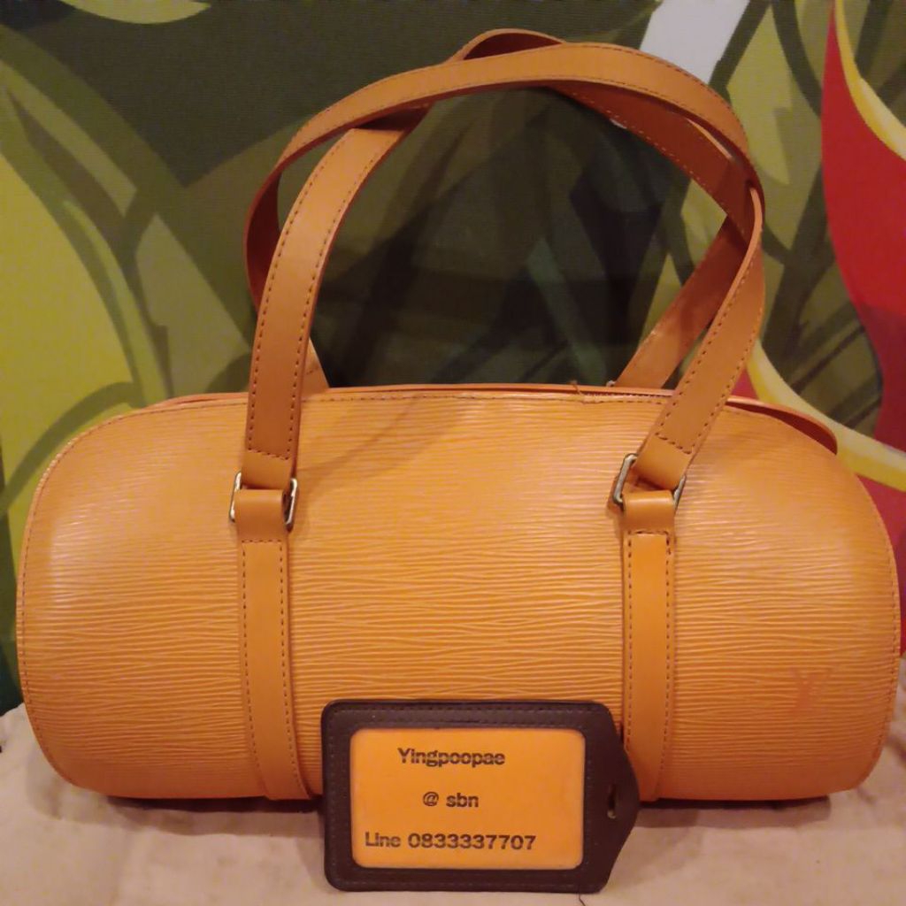 lv papillon epi orange สีส้มสีหายาก สภาพดี พร้อมถุงผ้า