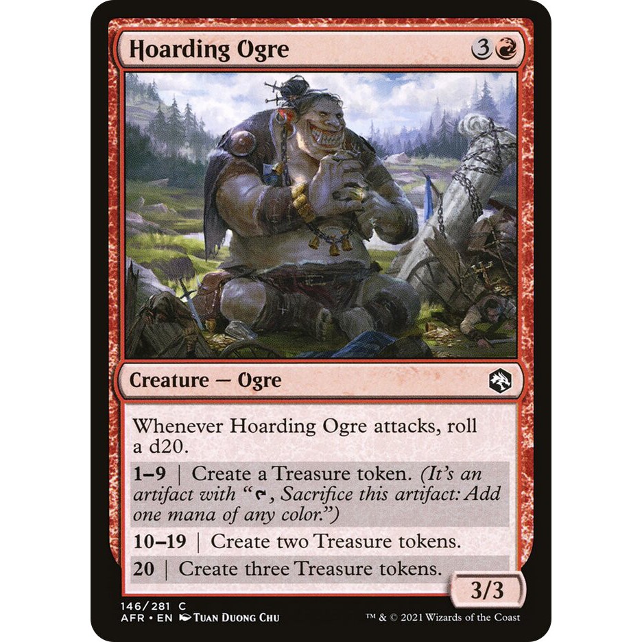 MTG - Magic The Gathering - Adventures in the Forgotten Realms - Hoarding Ogre - Near Mint