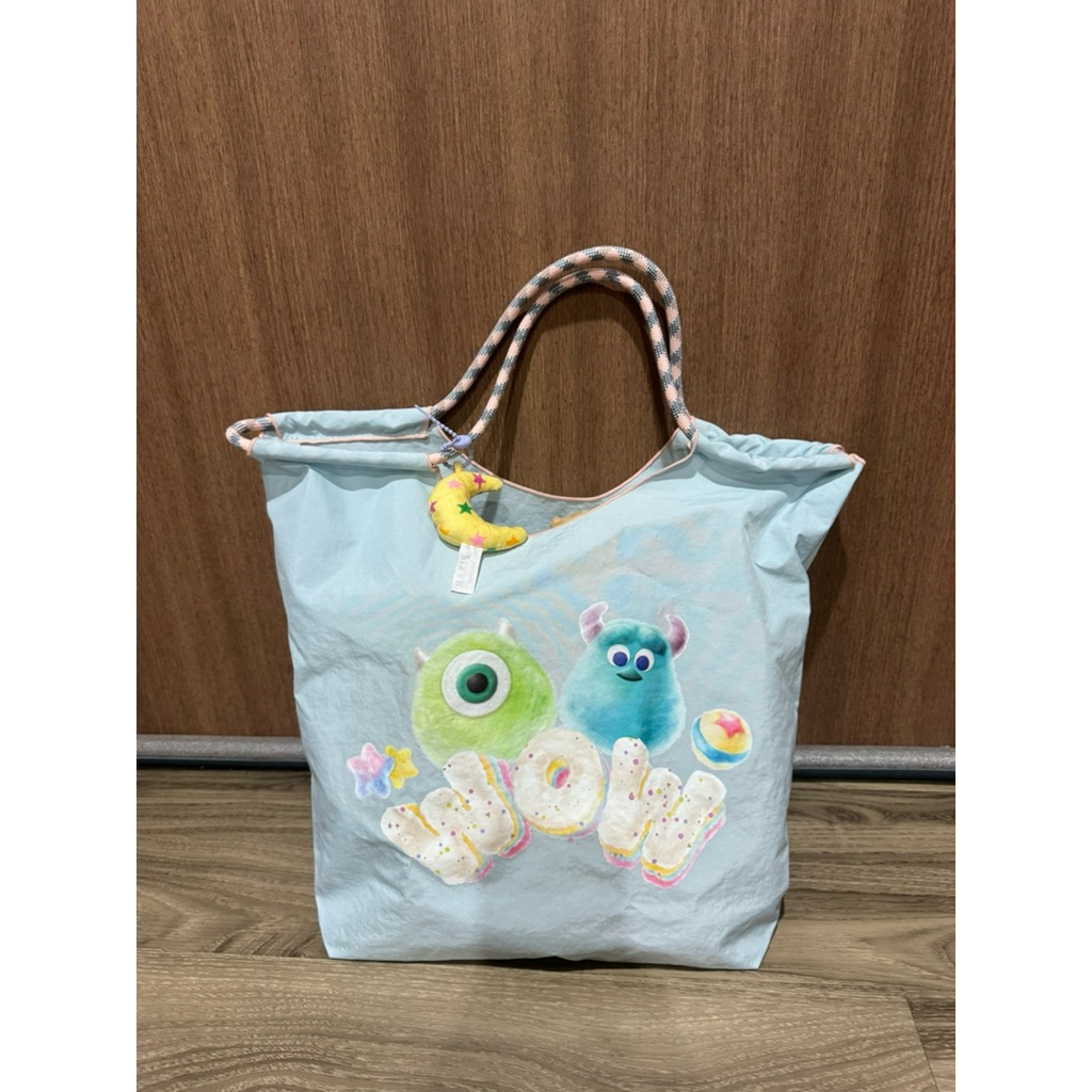 [พร้อมส่ง]FluffyToteBagsกระเป๋าPixarพร้อมพวงกุญแจ(Disney)