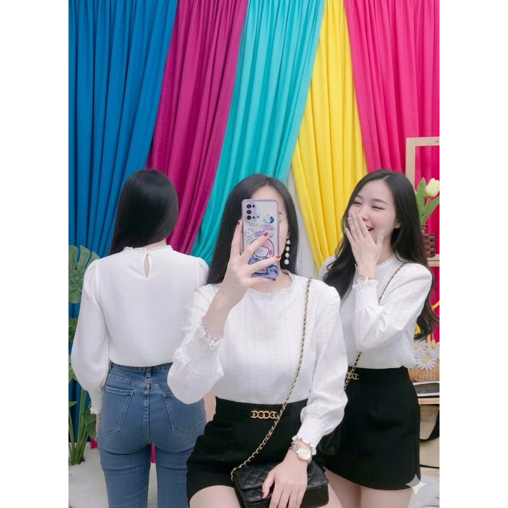 เสื้อสีขาว อก 38- 42 ผ้าสตรี  ใส่ทำบุญ ใส่ไปวัด