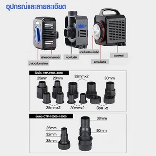 ปั๊มน้ำ GRECH ปั๊มน้ำประหยัดไฟ รุ่น CTP 5000 / CTP 6000 / CTP 7000 และ CTP 8000 ปั๊มน้ำตู้ปลา ปั๊มน้ำบ่อปลา