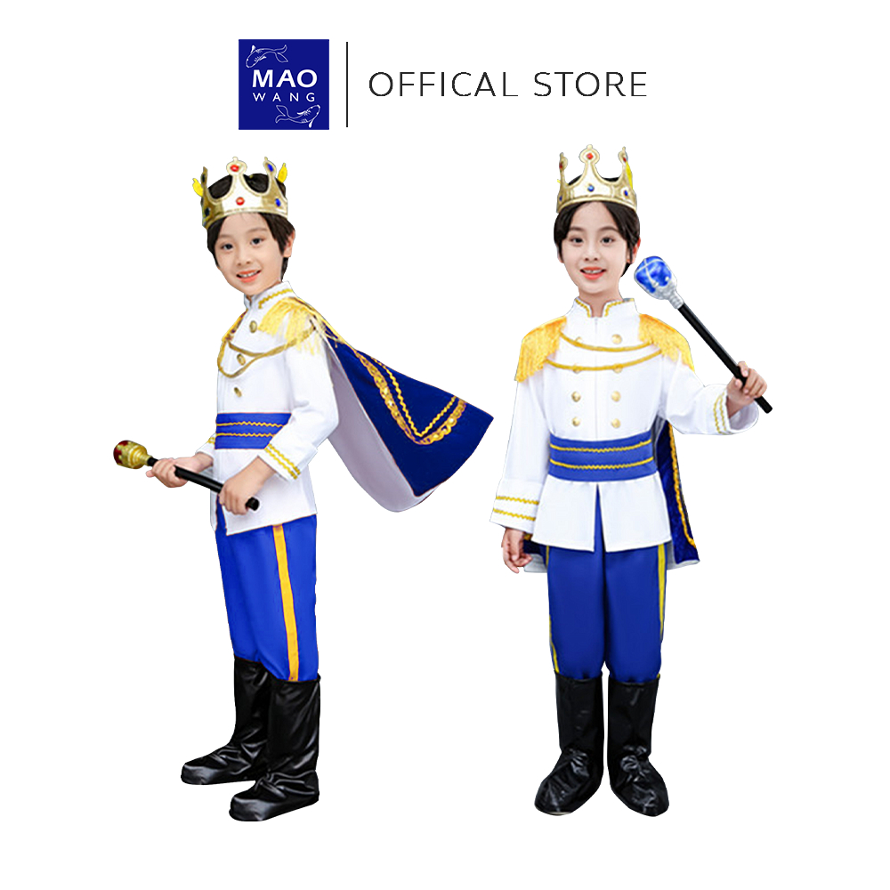 ชุดเจ้าชาย คอสเพลย์ ผ้านุ่ม ใส่สบาย ชุดการแสดง แฟนซี สำหรับเด็กผู้ชาย