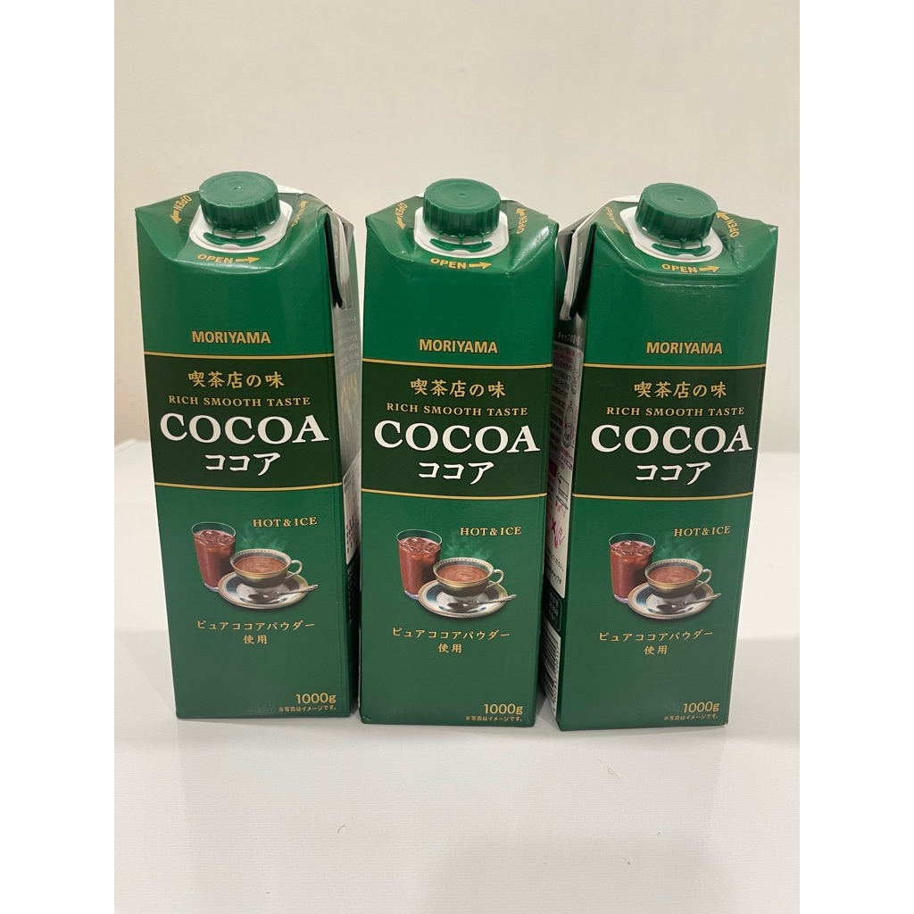 1000ml Moriyama โกโก้เข้มข้น รสชาติกลมกล่อม ดื่มง่ายทั้งร้อนและเย็น
