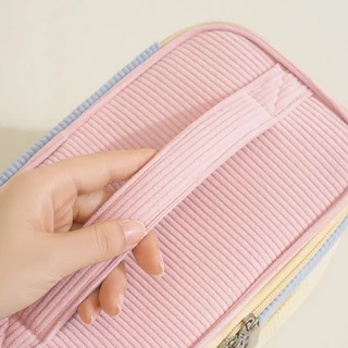 พร้อมส่ง 🍰 กระเป๋าเครื่องสำอางค์ 2ชั้น Pastel Pinto กระเป๋าจัดระเบียบ จุของได้เยอะ น้ำหนักเบา มีให้เลือก 2 สี