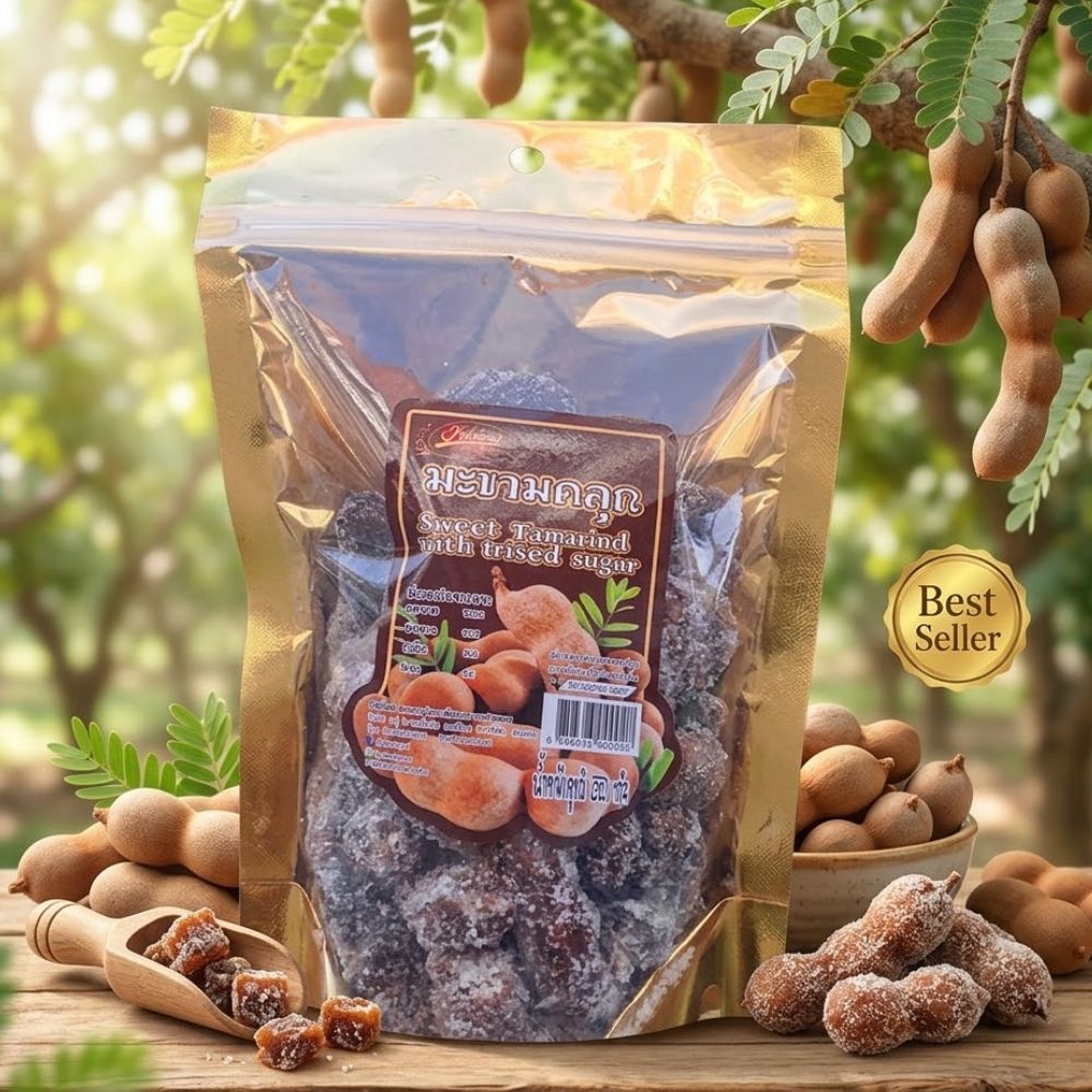 มะขามคลุกน้ำตาลเกรด A ตราป้าเพียนขนาด250กรัม