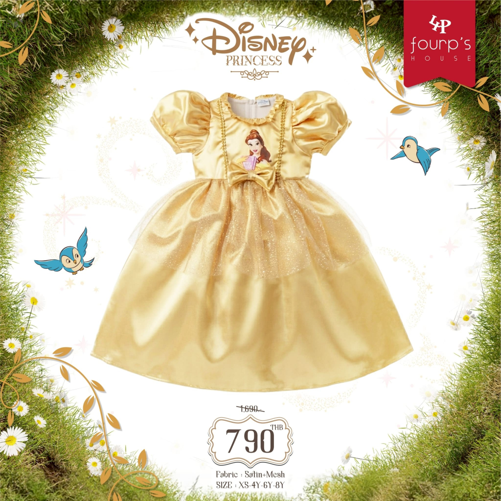 DISNEY PRINCESS :   031305  เดรสเด็กลิขสิทธิ์แท้