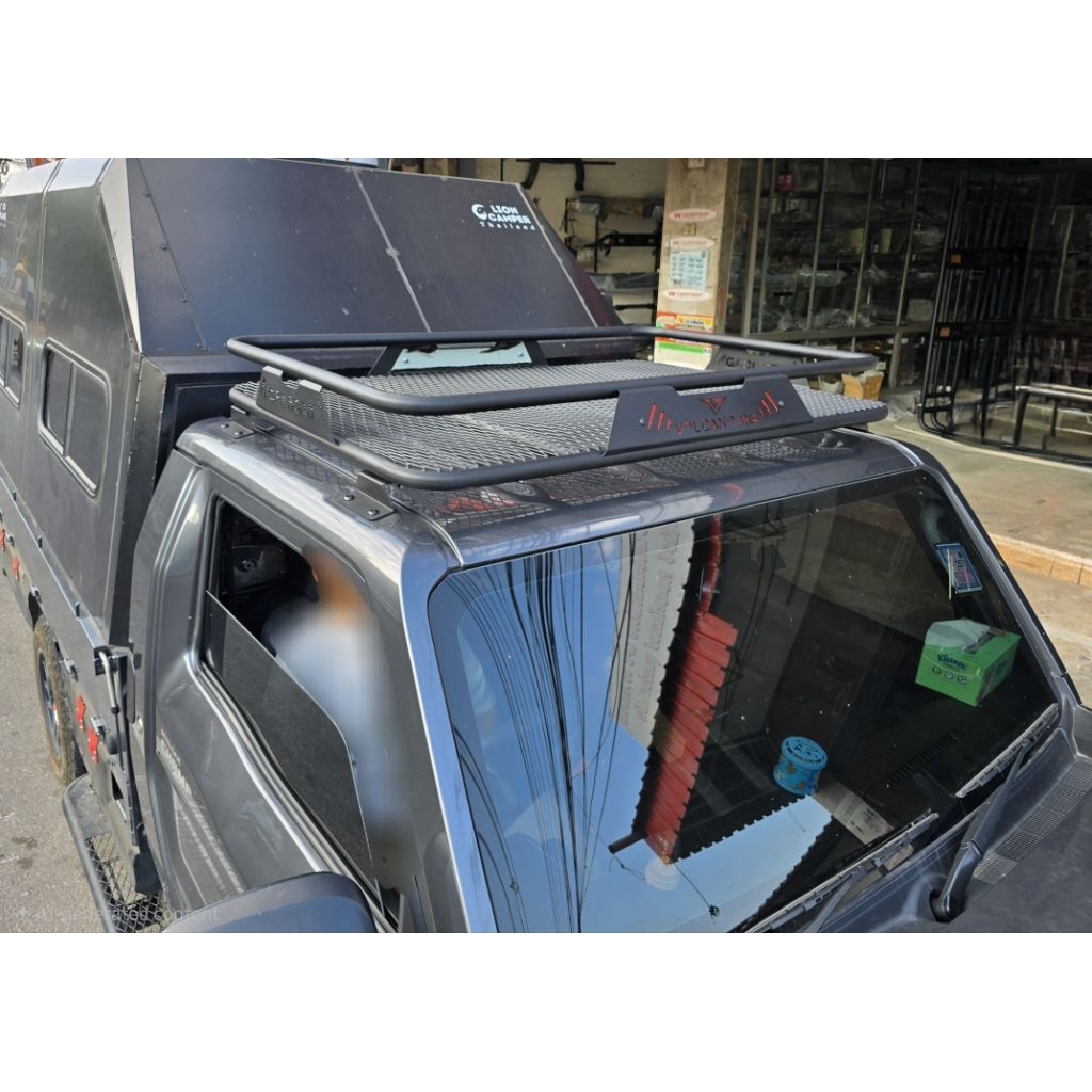 แร็คหลังคาโตโยต้า hilux champ  ถาดวางของบนหลังคา​ volcano toyota hilux champ roof rack hilux champ c