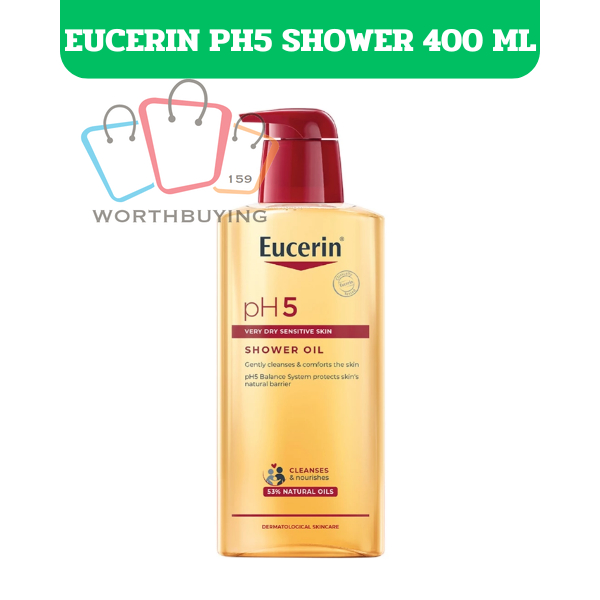 EUCERIN PH5 Very Dry Sensitive Skin Shower Oil 400 ml (1 ขวด)