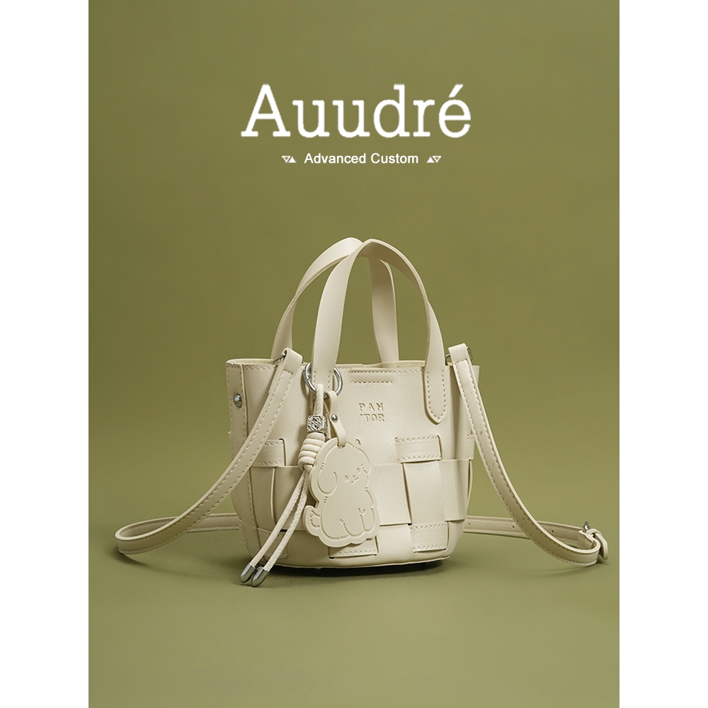 Auudre กระเป๋าถือมือ.bucket bag ผู้หญิง ออกแบบพกพาสะดวก สไตล์แฟชั่น