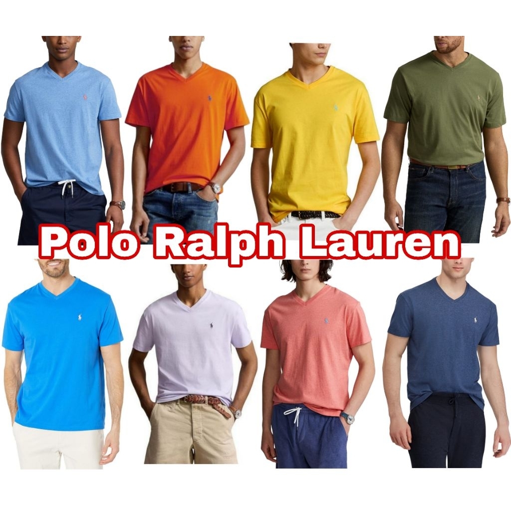 เสื้ิอยืดคอวี POLO RL  V- Neck  Cotton Tee