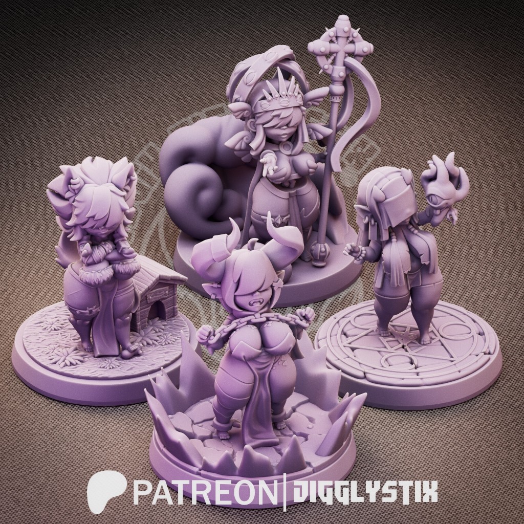 Shortstack : Collection : Miniature Resin โมเดลบอร์ดเกม ผลิตตามสั่ง DnD Tabletop NSFW