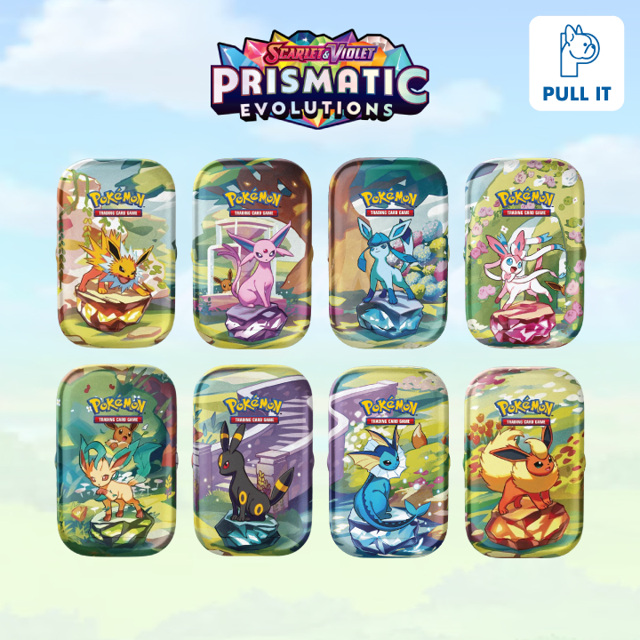 [พร้อมส่ง][ของแท้ 100%][ENG] Prismatic Evolutions Mini Tin - Pokemon Scarlet & Violet as