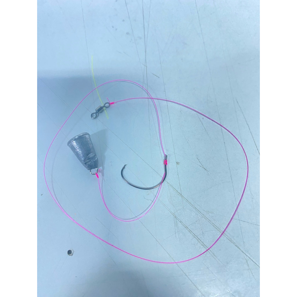 เบ็ดตกกุ้ง เบ็ดตกกุ้งตะกั่วล่าง circle hook
