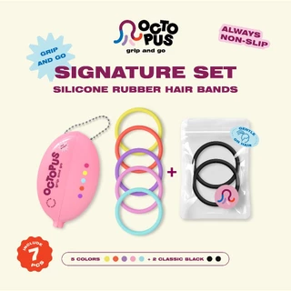 [ SIGNATURE SET ] OCTOPUS HAIRBAND ยางมัดผม ซิลิโคนคุณภาพดี มัดแน่น อยู่ทรง ไม่หลุดง่าย ใช้ได้นาน พร้อมกล่องพกพา