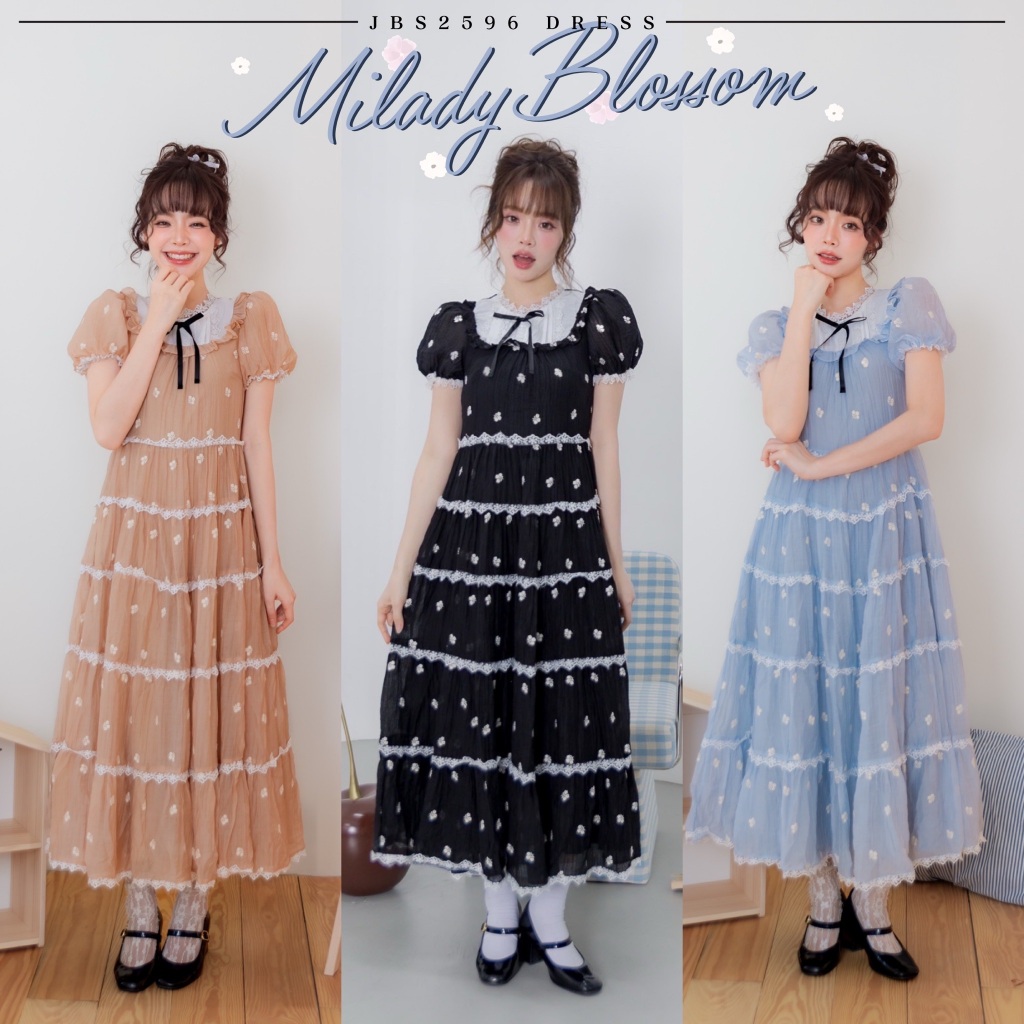 #JBS2596 Milady Blossom Dress Joobs studio