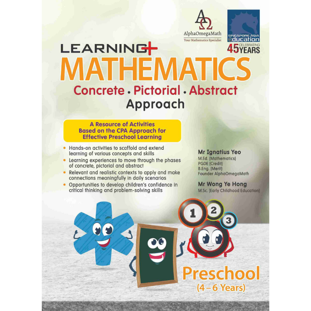 SAP-Learning Mathematics N–K2 (CPA Approach) |คณิตศาสตร์เด็กSingapore Math ฝึกนับ บวก ลบ อายุ 4–6 ปี