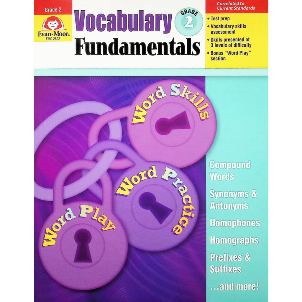 Evan-Moor Vocabulary Fundamentals G2 ได้รับลิขสิทธิ์แท้จาก Evan-Moor ใช้สอนจริง เห็นผลจริง พร้อมคำปร