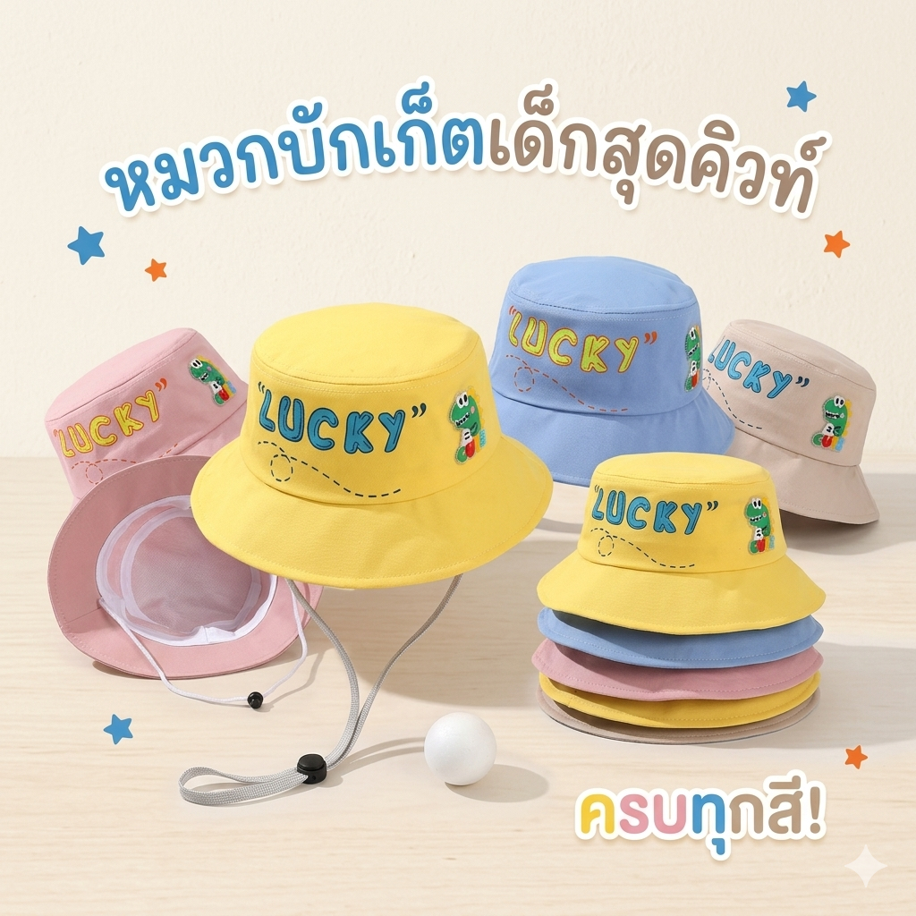 หมวกปีกกว้าง พิมพ์ลายการ์ตูนไดโนเสาร์น่ารัก เหมาะกับเดินชายหาดกลางแจ้ง สําหรับเด็กผู้ชาย และเด็กผู้หญิง อายุ 2-6 ปี