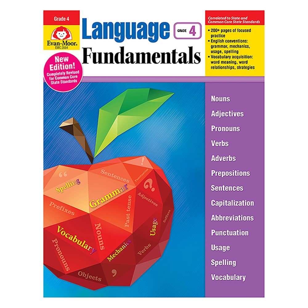 Evan-Moor Language Fundamentals G4 ได้รับลิขสิทธิ์แท้จาก Evan-Moor ใช้สอนจริง เห็นผลจริง พร้อมคำปรึก