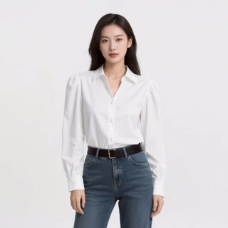 haas : เสื้อผู้หญิง (รุ่นใหม่) ทรงเชิ้ตแขนยาว เข้ารูป HFSH5590
