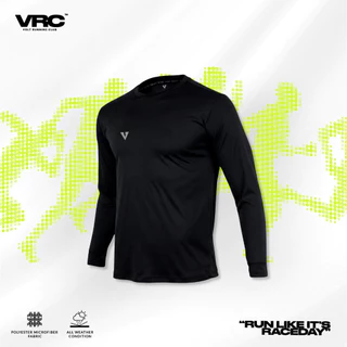 VOLT ACCE 003 RUNNING ACADEMY เสื้อวิ่งแขนยาว เสื้อออกกำลังกาย สีดำ ผ้าเบา แห้งไว