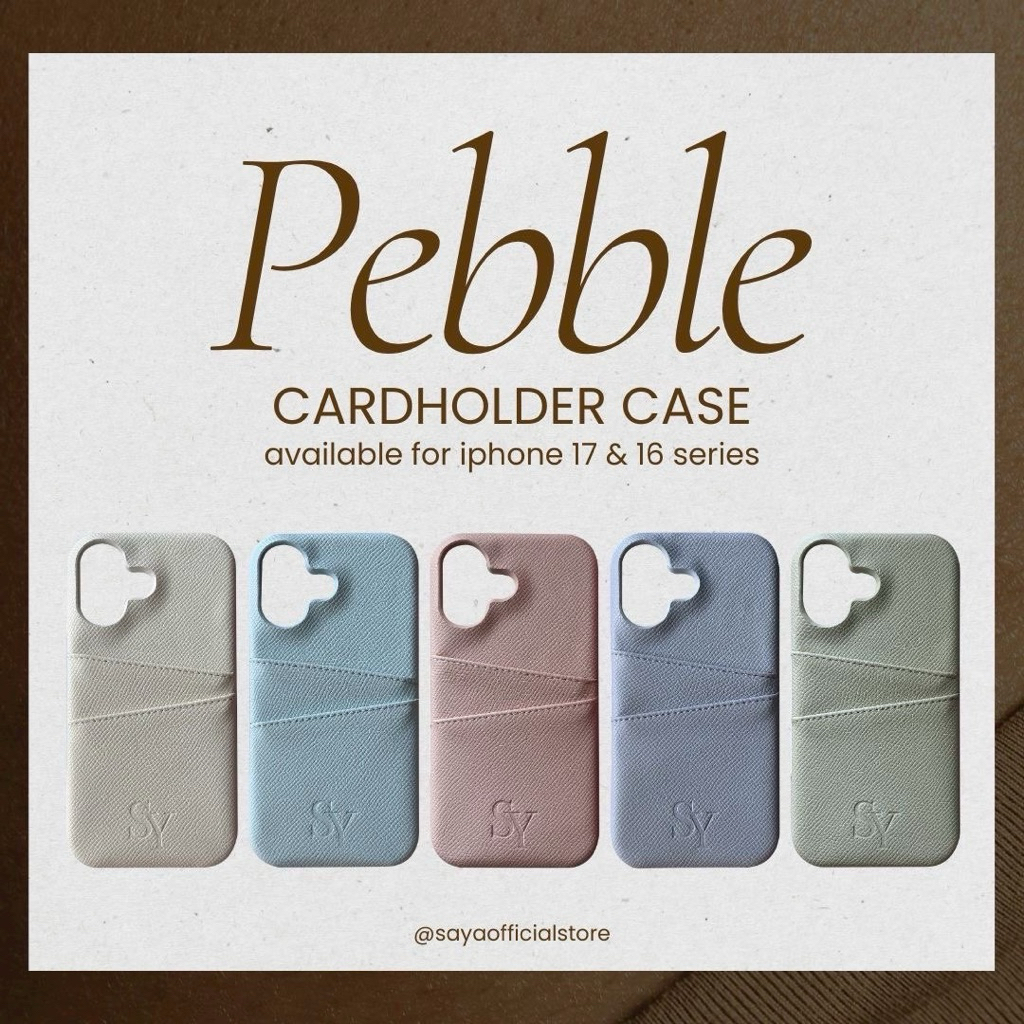 SAYA - Pebble Cardholder Case (iPhone 17 & 16 series)