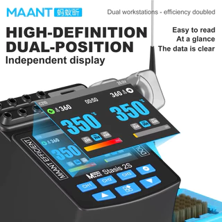 หัวแร้ง MAANT 2S 210 200W ด้วยกำลังไฟ เป็นเครื่องบัดกรีแบบที่ ออกแบบมาเพื่อรองรับงานซ่อมอิเล็กทรอนิกส์ความละเอียดสูง
