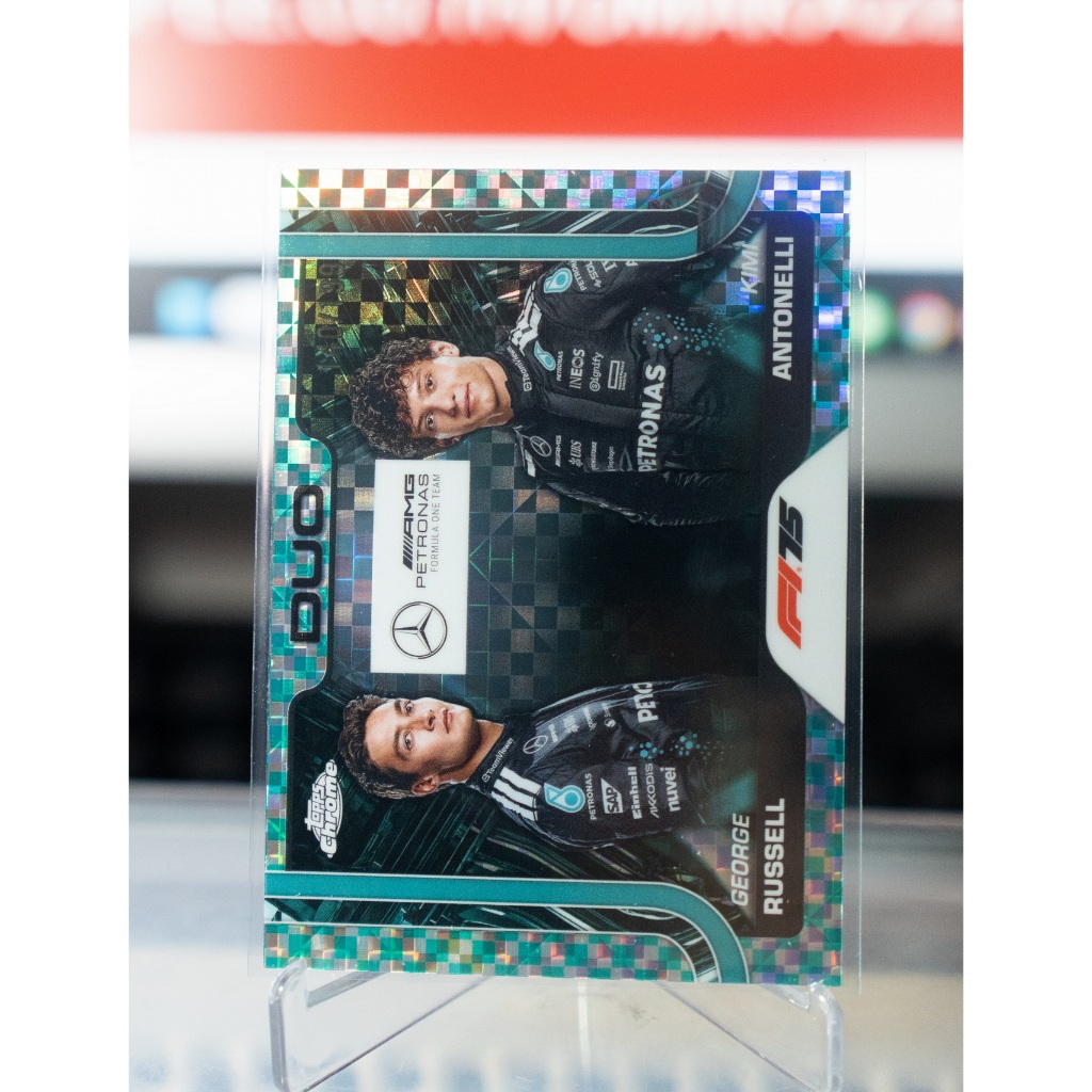 2025 Topps Chrome Formula 1 George Russell Kimi Antonelli F1 /199 #167 RC Duo