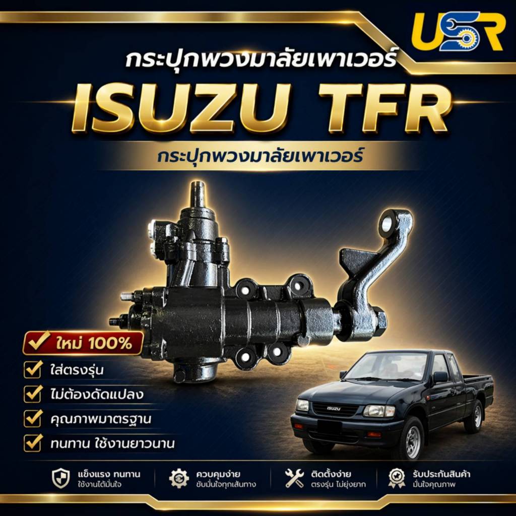 S000010  กระปุกพวงมาลัยเพาเวอร์ POWER แบบแท้ TFR ดราก้อนอาย โรดิโอ  ISUZU TFR DRAGON EYE RODEO