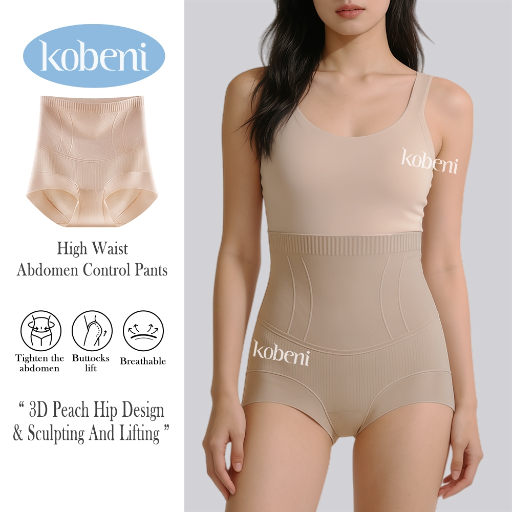 ⭐KOBENI⭐กางเกงชั้นใน เอวสูง ไร้รอยต่อ สําหรับผู้หญิง กางเกงเก็บพุง กางเกงยกก้น ยืดกระชับ คืนตัวดี ผ้านิ่มใส่สบาย