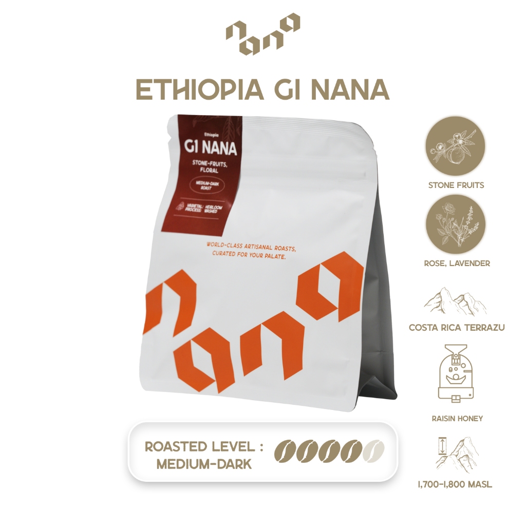 NANA G1 100g by Nana Coffee Roasters เมล็ดกาแฟ คั่วกลาง คั่วเข้ม