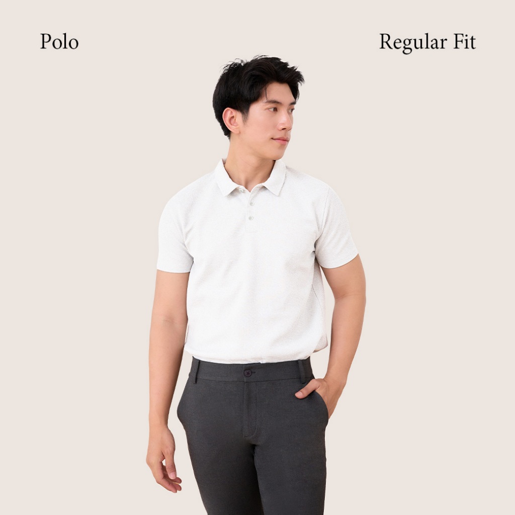 Khaki Bros. - Polo T-Shirt - เสื้อโปโลแขนสั้น ทรง Regular Fit - KM26K017