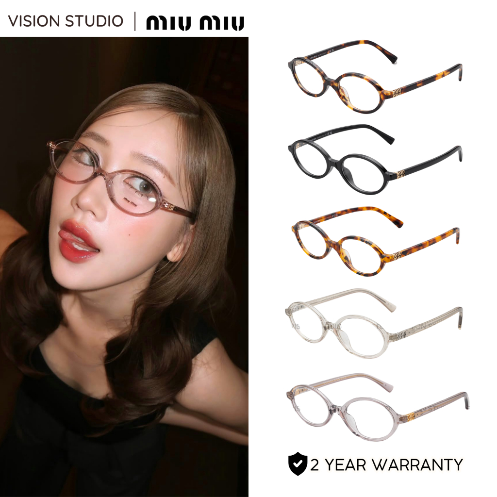 👓แว่นสายตา MIU MIU รุ่น MU01XV รวมทุกสี ใหม่ ของแท้100% รับประกัน 2 ปีเต็ม พร้อมอุปกรณ์ครบ